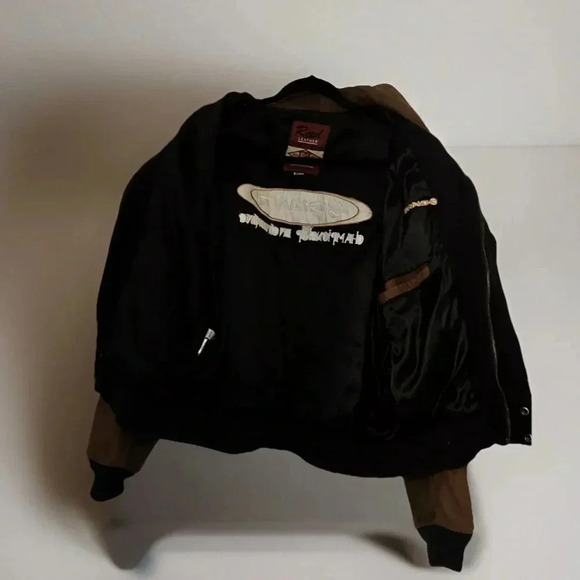 Reed Sportswear Vintage Leather/Wool Letterman Varsity Jacket Made In USA XL - Picture 7 of 8
